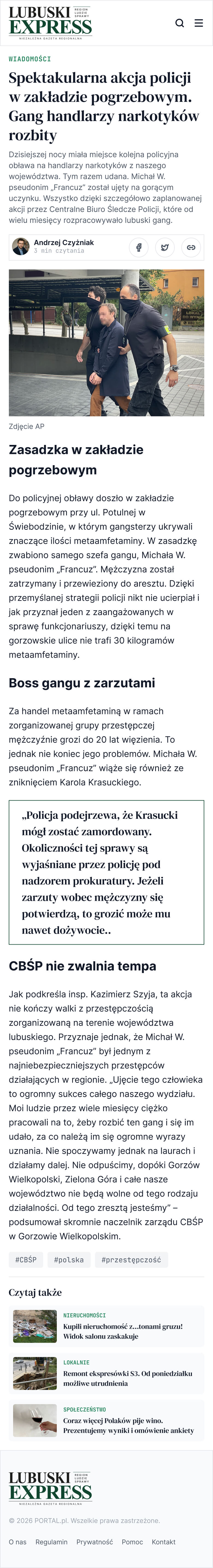 Podgląd strony Lubuski Express